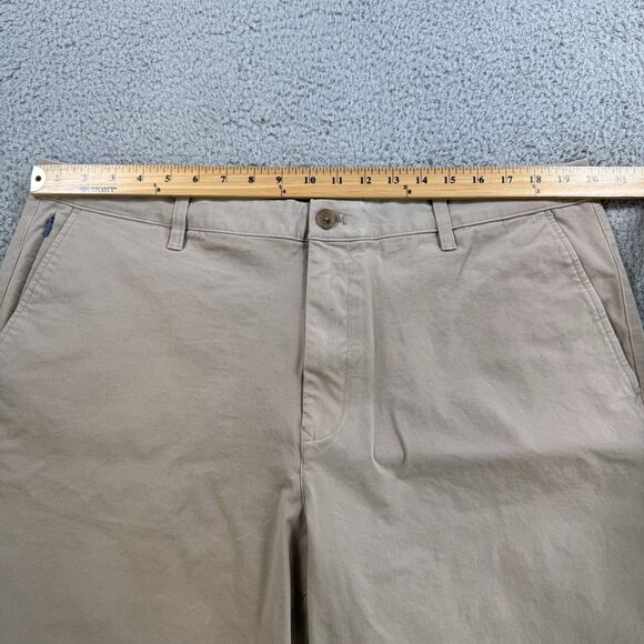 Bonobos Chino Shorts Mens 40 Beige 7" Inseam Flat Front Classic Lightweight - Picture 2 of 7